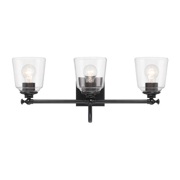 slide 2 of 2, Minka Lavery 4003 Antonia 3 Light 25" Wide Vanity Light with Clear