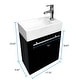 preview thumbnail 10 of 8, Wall Mount Cabinet Sink Dandi 17.75" White Porcelain Sink with Faucet, Drain with Overflow and Towel Bar Renovators Supply