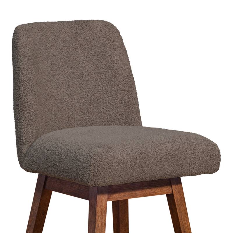 Full Back Swivel Counter Height Bar Stool with Armrest and Foam Cushion Seat Wood Frame for Kitchen