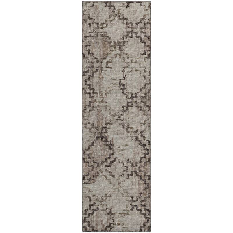 Premium Washable Super Soft Modern Trellis Mayfield Rug