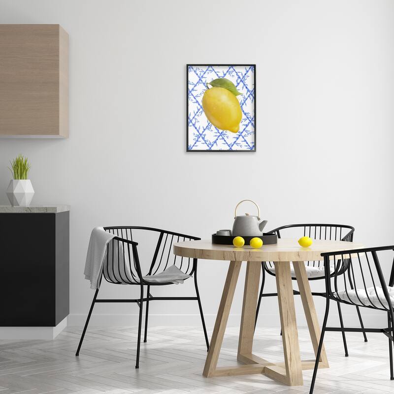 Stupell Lemon Over Bamboo Vines Framed Giclee Art Design By Matthew Piotrowicz