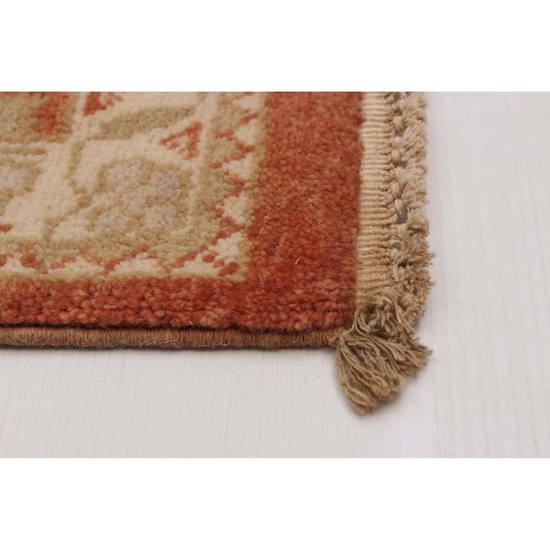 ECARPETGALLERY Hand-knotted Peshawar Oushak Copper Wool Rug - 8'9 x 11'8