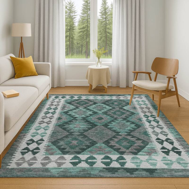Premium Washable Super Soft Traditional Global Mayfield Rug