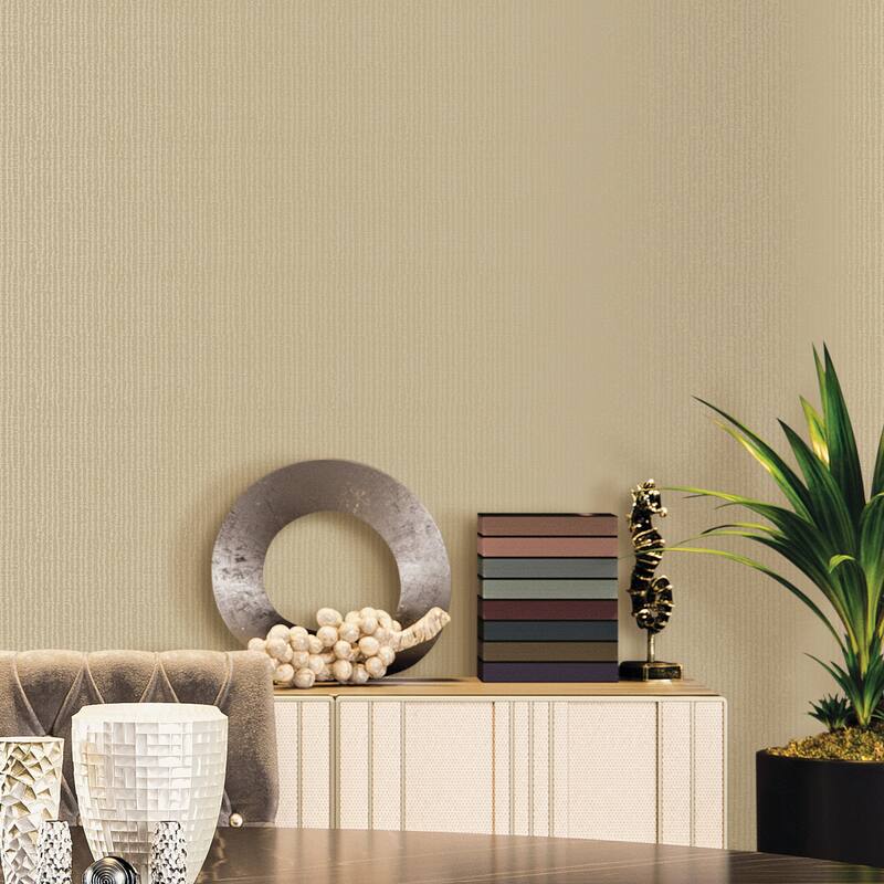 Galerie Wallcoverings Metallic FX Weave Texture Non-woven Metallic Finish Wallpaper Roll
