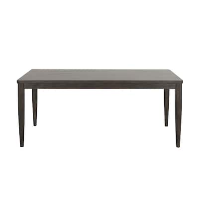 Wooden Dining Table with Wegner Legs Design in Dark Walnut - Dark Walnut
