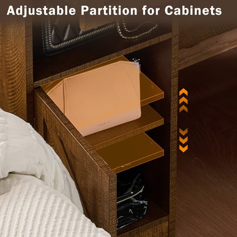 Vanity Dresser with Mirror and Stool Set Storage Drawers Luxury Furniture