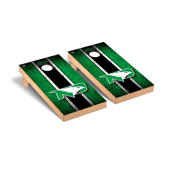 slide 2 of 5, North Dakota UND Fighting Hawks Vintage Cornhole Board Set