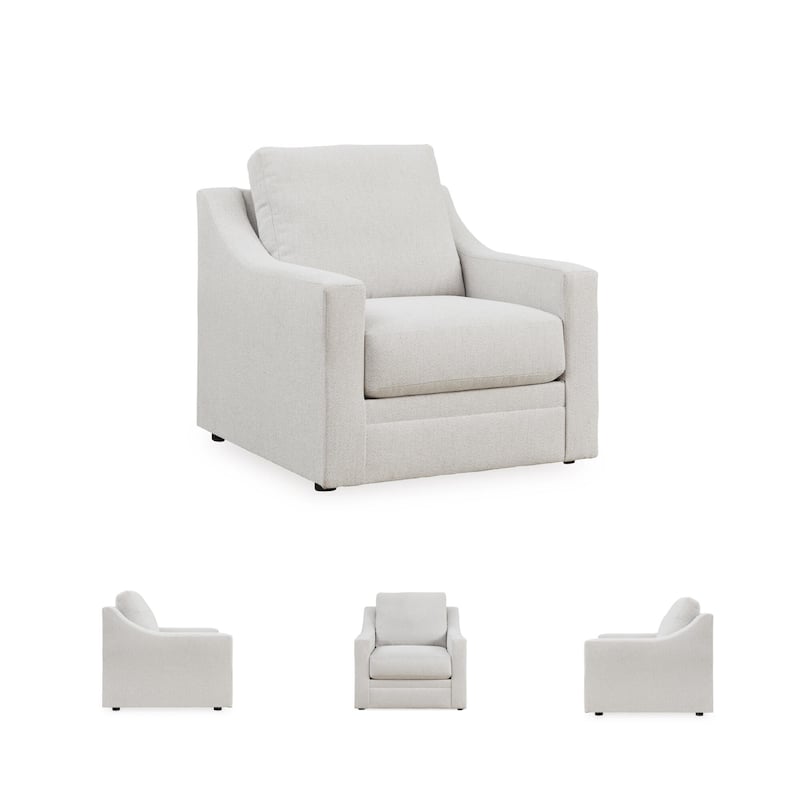 Signature Design by Ashley Maitelynn White Chair - 36"W x 40"D x 37"H