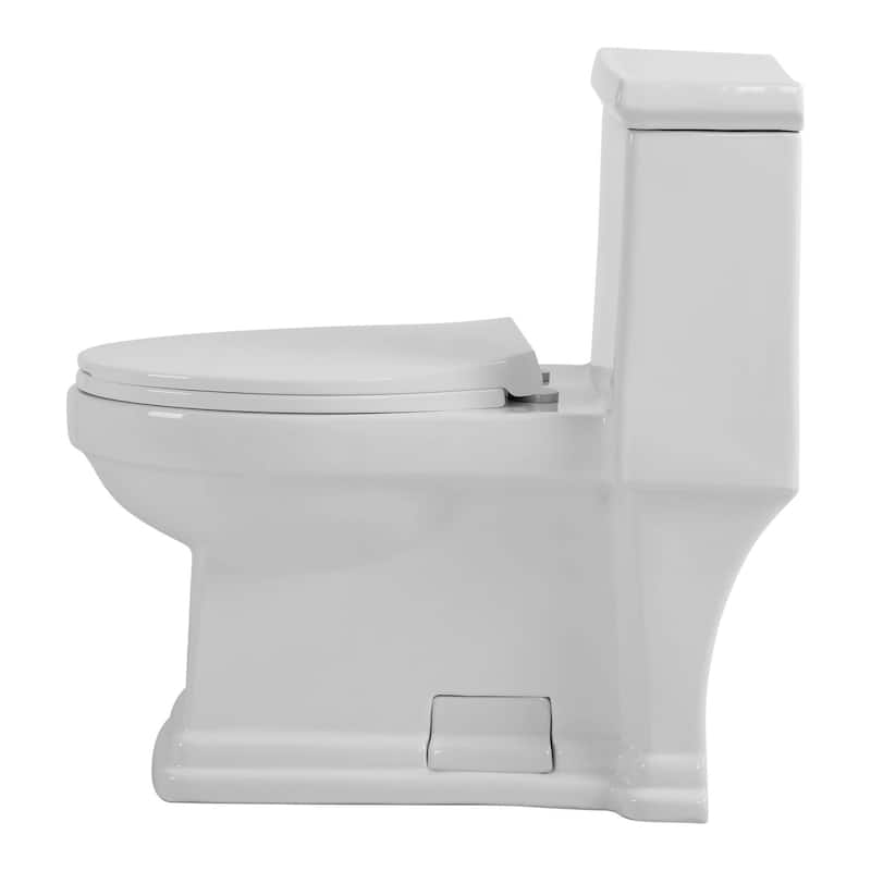 Fine Fixtures Modern One Piece Elongated Toilet Ada Compliant On Sale