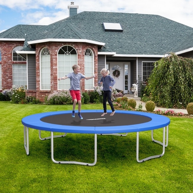 greb teknisk Kanon 8 Feet Trampoline Spring Safety Cover without Holes-Blue - - 36074167