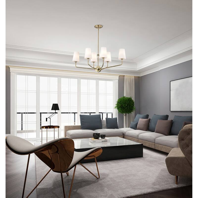 Nuvo Lighting 60/7886 Cordello 6 Light 38" Wide Linear Pendant