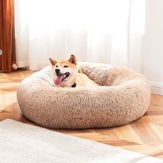 【CHIOT】SHEOT COMFORT CARMING BED Amazon.com : Bedsure Calming Dog Bed for Small Dogs - Donut