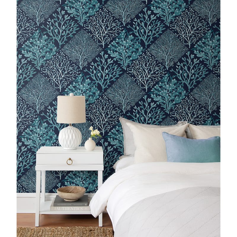 NextWall Seaweed Peel and Stick Wallpaper
