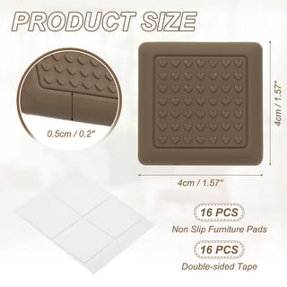 4Pcs Rubber Isolator Pads, 1.97" x 1.97" x 0.31" Anti-Vibration Pads, Black  - Bed Bath & Beyond - 43741031
