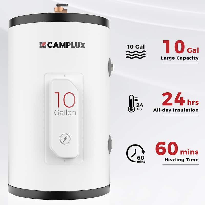 CAMPLUX 10 Gallon 1.5kW Point of Use Tank Electric Water Heater