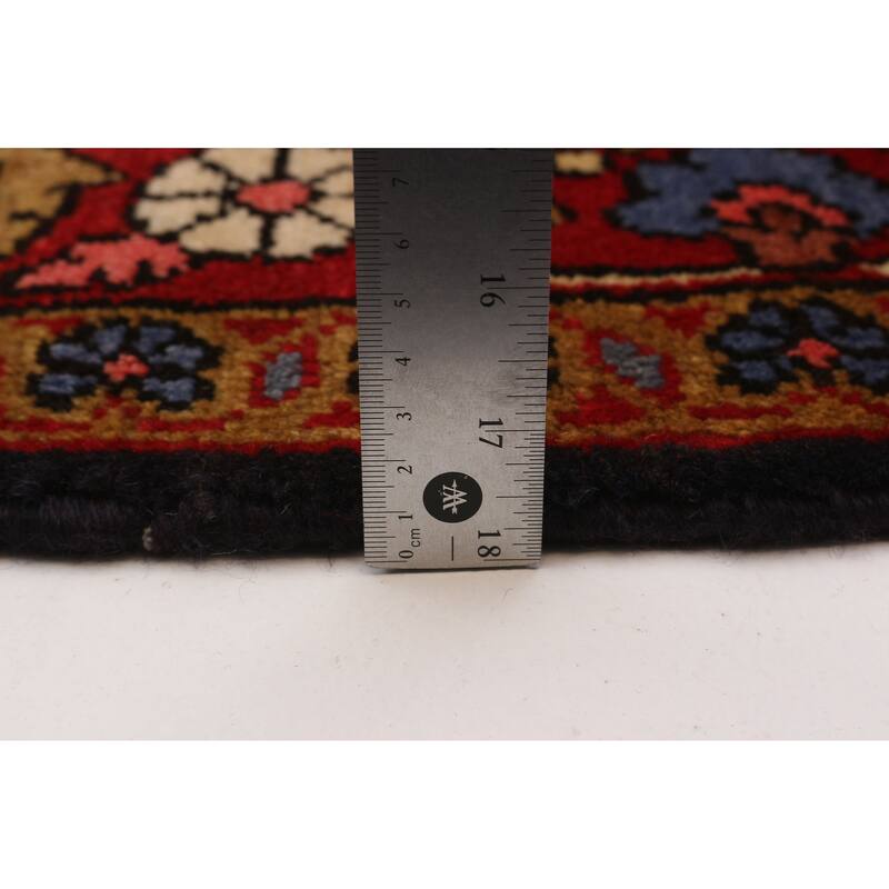 ECARPETGALLERY Hand-knotted Anatolian Vintage Black, Red Wool Rug - 3'9 x 9'9