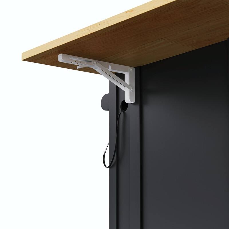 48" Rolling Kitchen Island with Drop Leaf, Power Outlet & 2 Bar Stools, Storage Cart with Drawers & Racks