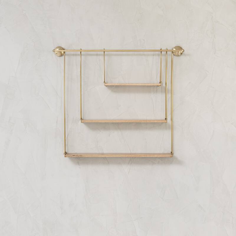 MH London Luna Three Tier Suspended Wall Shelf