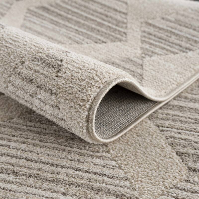 Hauteloom Casablanca Collection Bohemian Farmhouse High Pile Area Rug