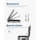 preview thumbnail 15 of 16, 21.2 Gallon Stainless Steel Double Trash Can with Lid for Kitchen, Large Dual Trash and Recycle Bin Combo, Step-On