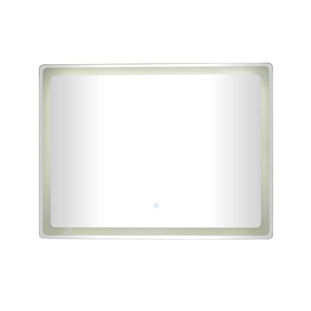 Glass Anti Fog Mirror with LED Light - Silver - Roche River Decor