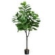 preview thumbnail 1 of 5, Artificial Fiddle Leaf Fig Tree 6ft Tall Faux Fiddle Leaves Fake Artificial Ficus Lyrata - 6.3x6.3x72in Green - 6.3x6.3x72in