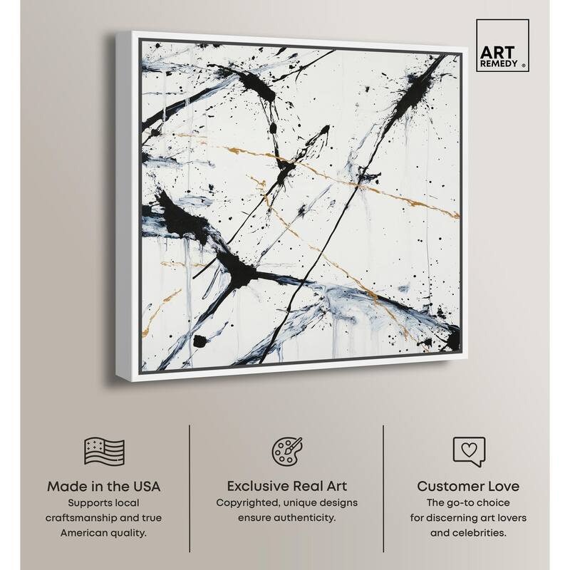 Splintered Impact I Canvas by Art Remedy