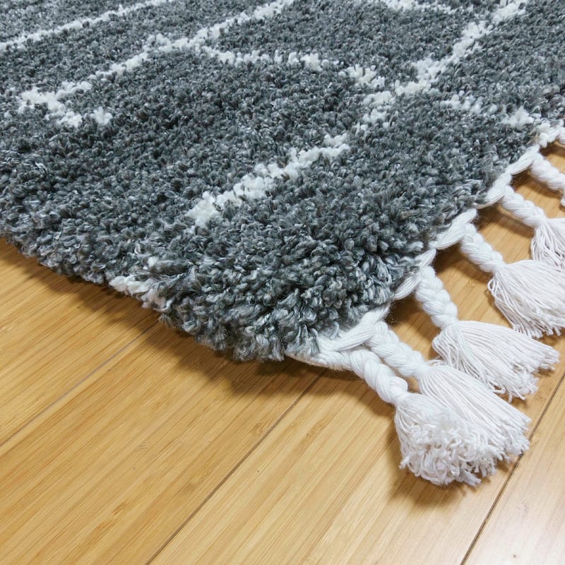 Gertmenian Zurich Modern Bohemian Plush Soft 2" Polypropylene Shag Area Rug