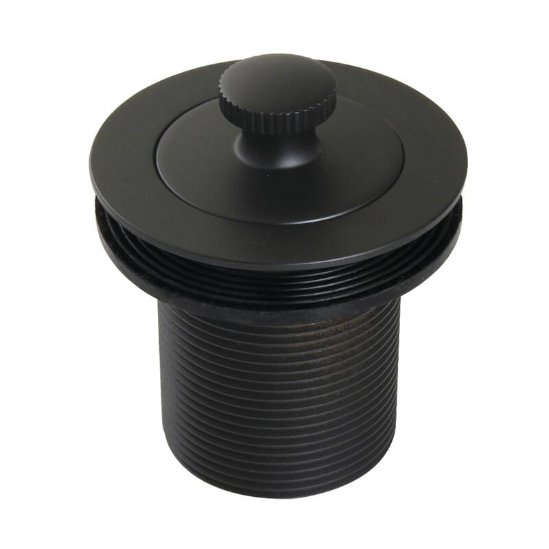 Made To Match 1-1/2-Inch Lift and Turn Tub Drain with 2-Inch Body Thread - Matte Black