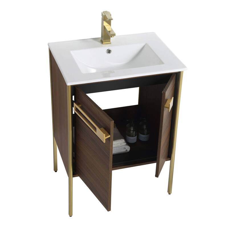 Fine Fixtures Oakville Bathroom Vanity with White Ceramic Sink