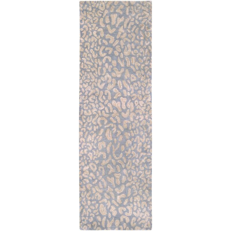 Hand-tufted Jungle Animal Print Runner Wool Area Rug