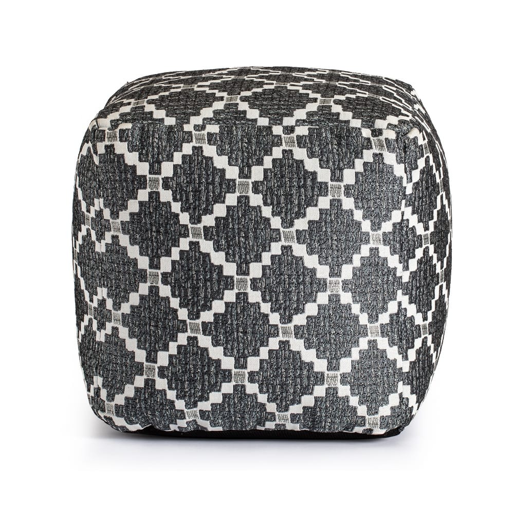 Jani Deschutes Indoor/Outdoor 18" x 18" Square Pouf Ottoman