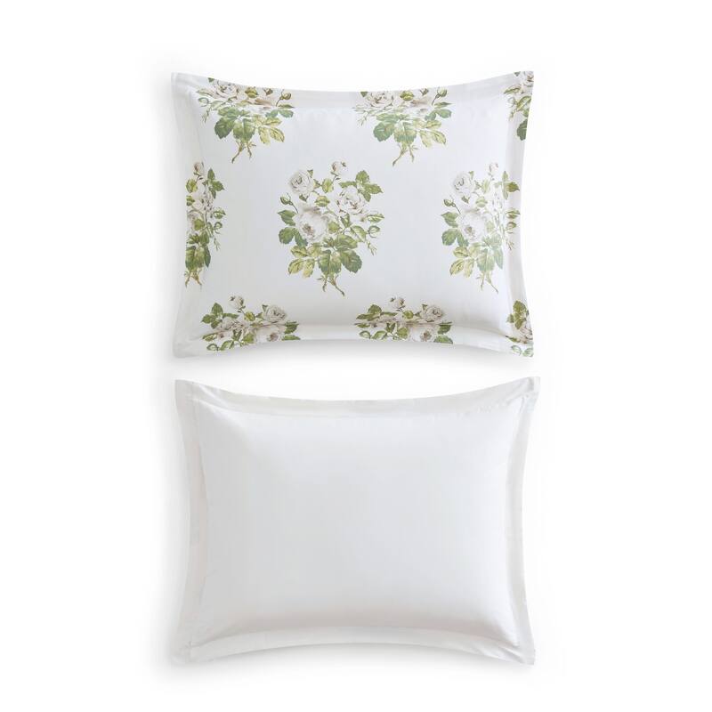 Martha Stewart Eloise Floral Cotton Grey Comforter Set