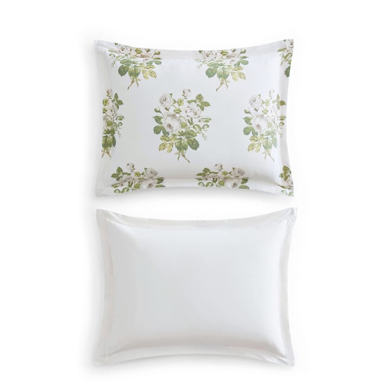 Martha Stewart Eloise Floral Grey Cotton Duvet Cover Set