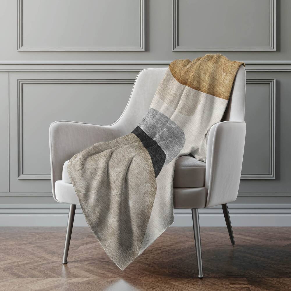 Premium Machine Washable Modern Contemporary Sherpa Throw Blanket