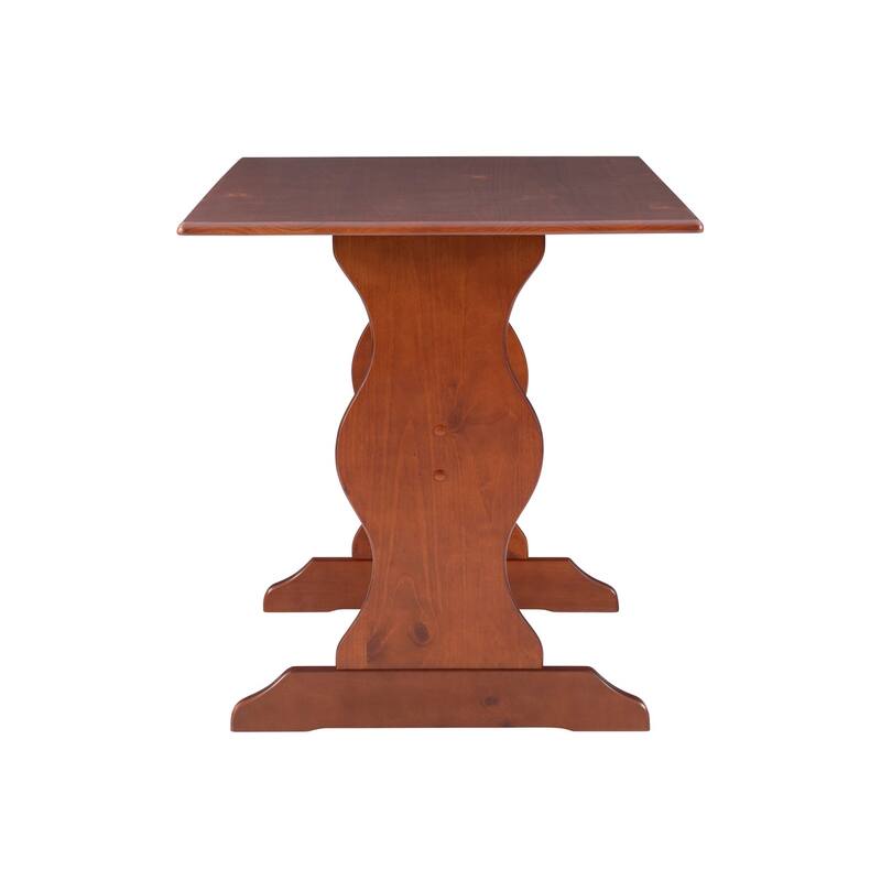 Linon Riki Family Dining Table Dark Brown