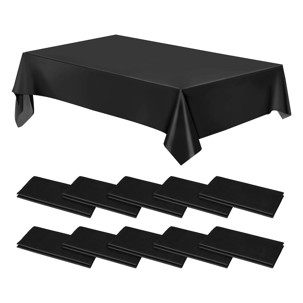 Disposable Table Cloth, 108 Inch x 54 Inch Table Runner, Pack of 28 - 108 x 54 Inch