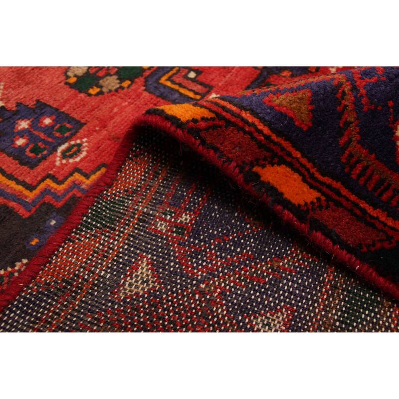 ECARPETGALLERY Hand-knotted Andelz Red Wool Rug - 4'3 x 8'2