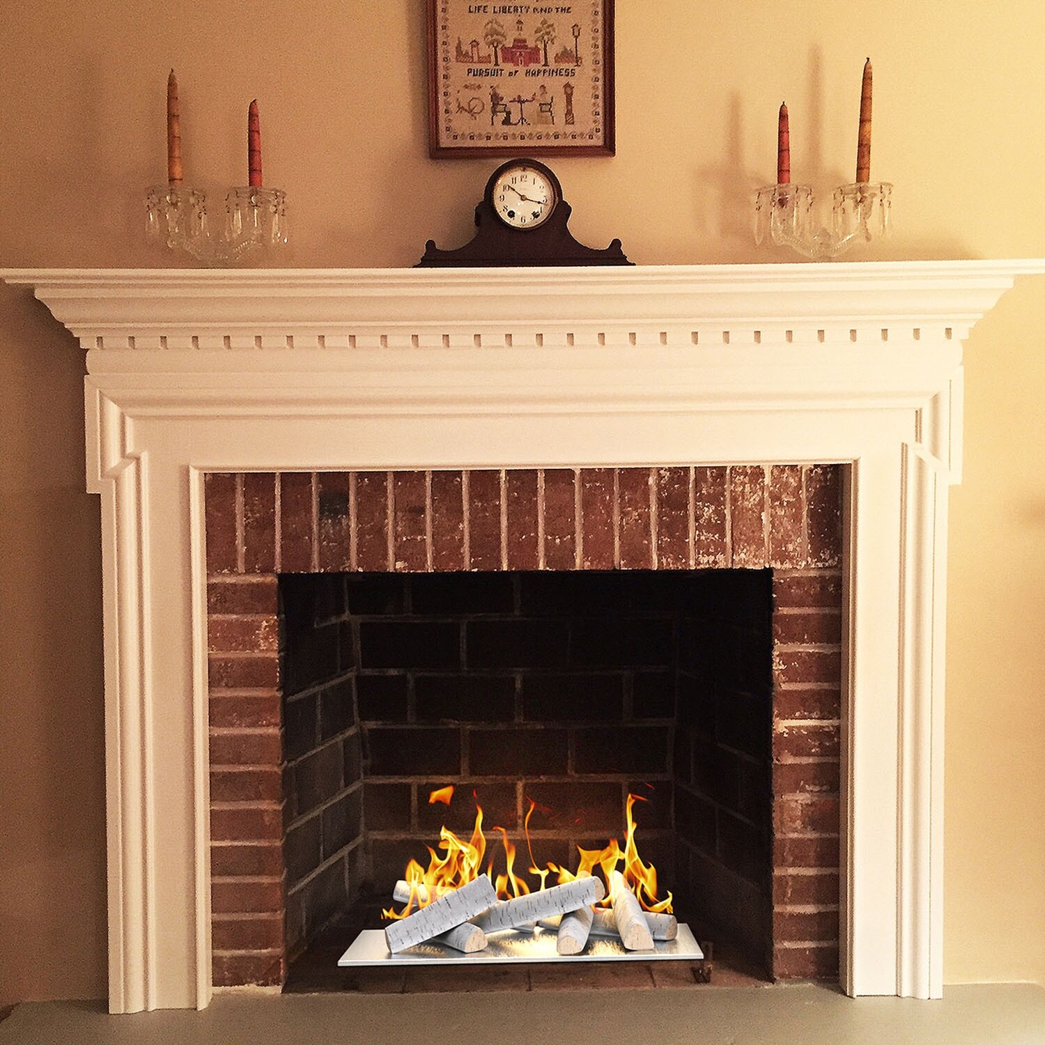 Regal Flame 8Pc Set Ceramic Wood Medium Gas Fireplace Logs for All Types of  Indoor or Outdoor Fireplaces u0026 Fire Pits(BirchWood) - Bed Bath u0026 Beyond -  30441487