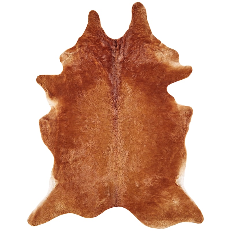 Oakdale Premium On-Hair Cowhide, Brindle Dark Brown, Small - Large - Clay Brown/Sierra Brown/White