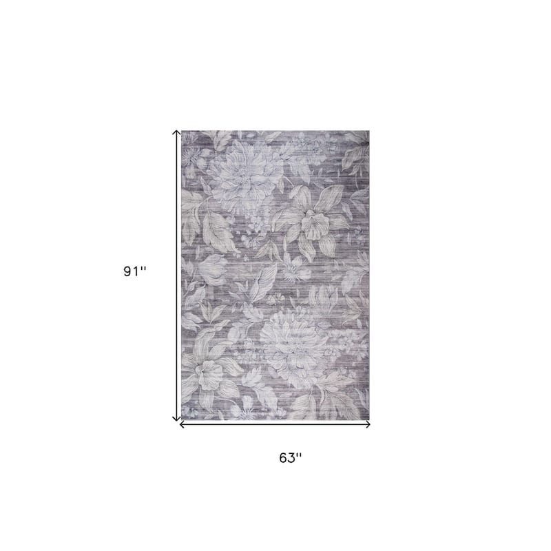 Qoqid Floral Traditional Stain Resistant Woven Durable Area Rug By HomeRoots