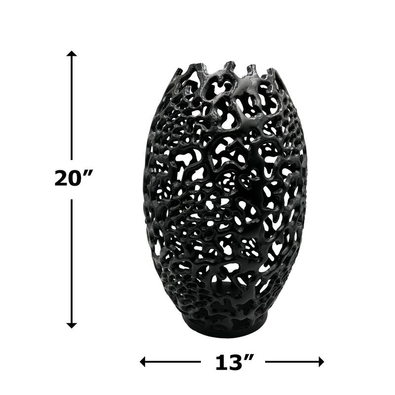 Decorative Handmade Aluminum Egg Nest Flower Vase
