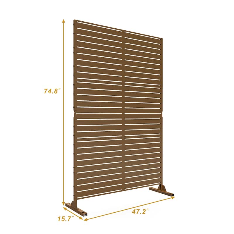 2Set Patio Outdoor Privacy Metal Screens and Panels