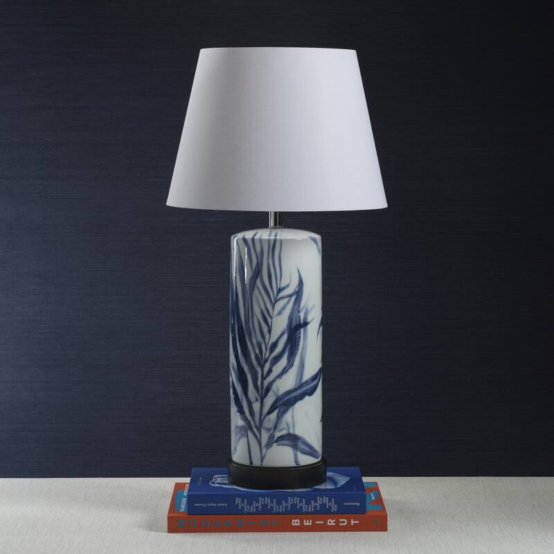Fontainebleau Tabletop Porcelain Lamp with Linen Shade