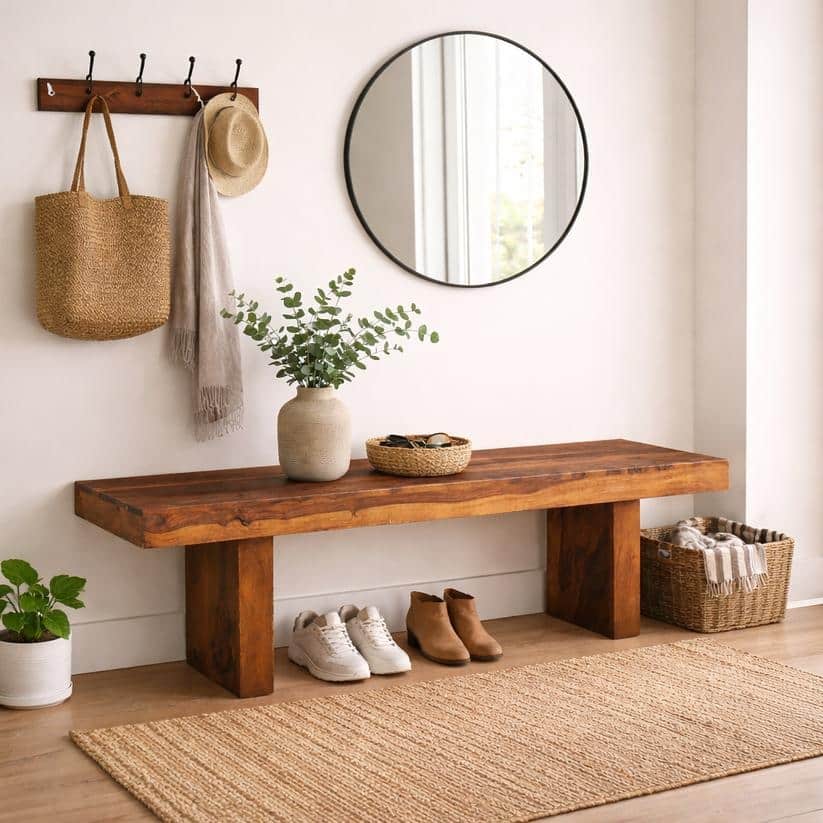 Timbergirl Seesham wood bench - 60"