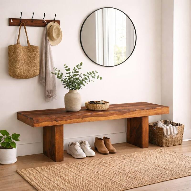 Timbergirl Seesham wood bench - 60"