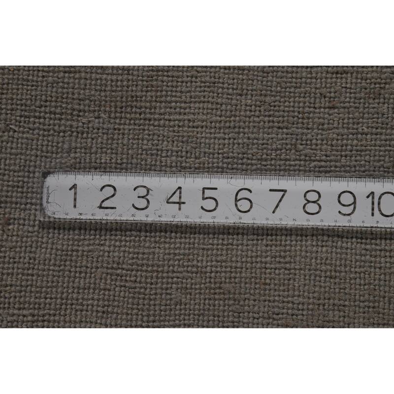 Hand Knotted Oriental 100% Wool Carpet Tribal Tribal Greys & Charcoal Gabbeh Area Rug - 13' 0'' X 9' 11''