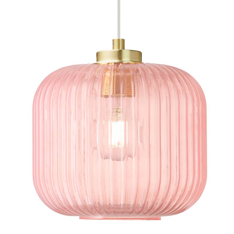 Digby River of Goods Glass and Metal Globe Shade Pendant Light