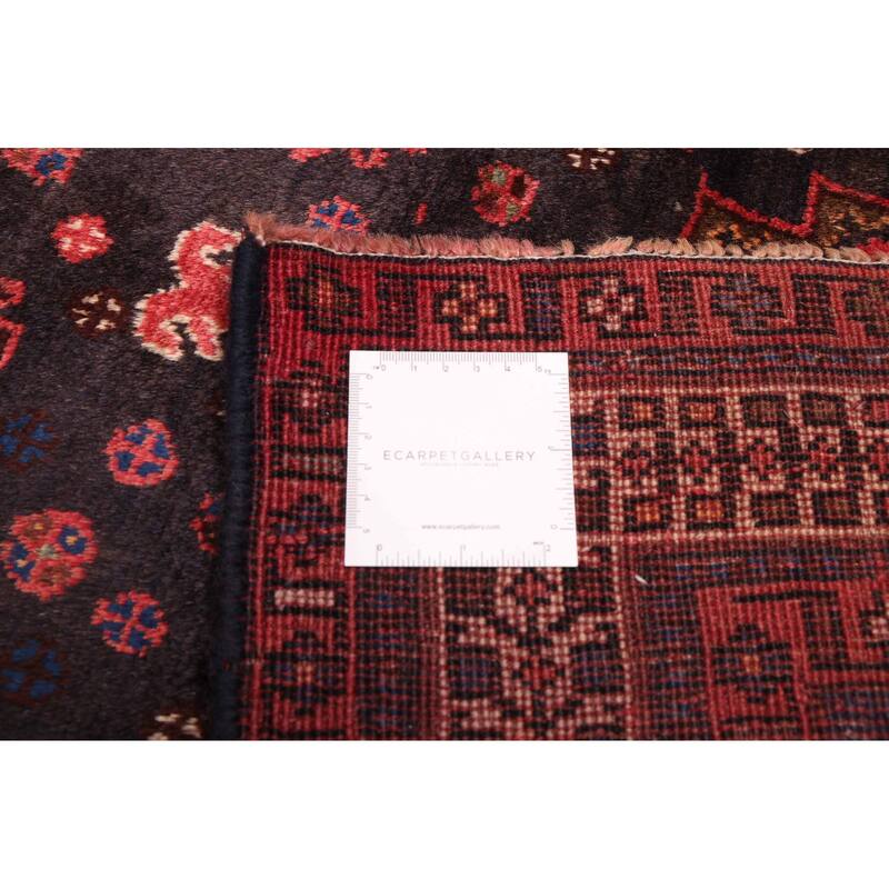 ECARPETGALLERY Hand-knotted Melis Dark Navy Wool Rug - 5'3 x 7'2