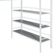 preview thumbnail 16 of 14, Metal Loft Bed with 3 Layers of Shelves and Desk, Kids High Loft Bed Frame, Whiteboard & Slatted Guardrails